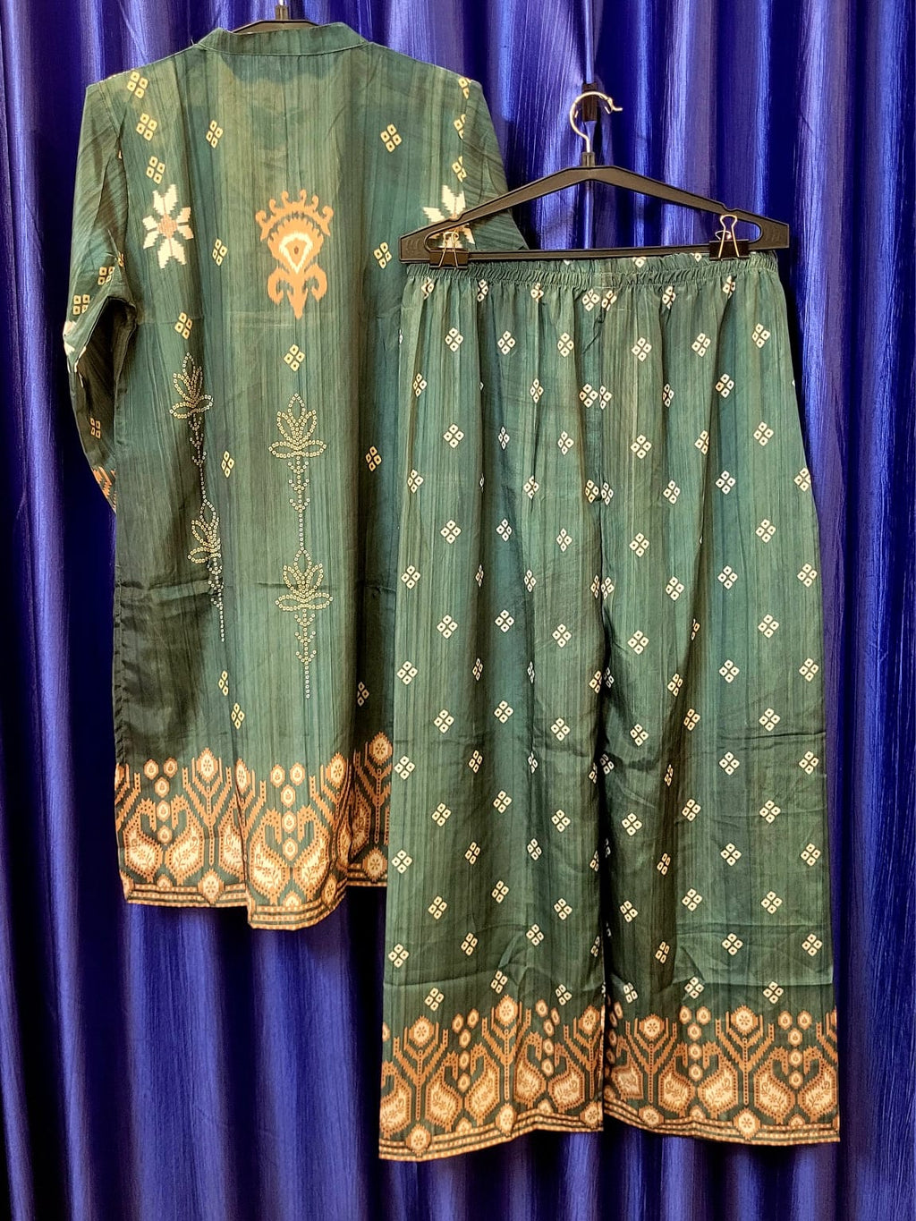 Teal Ikkat